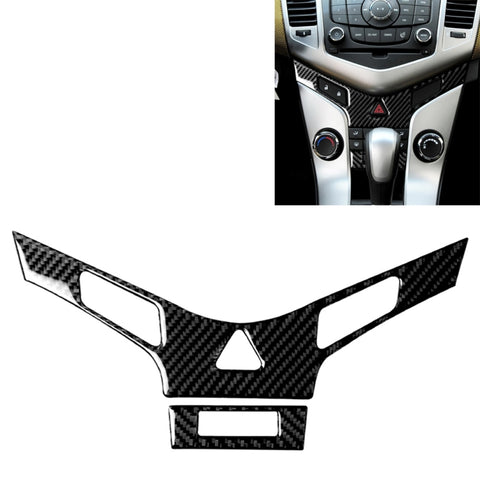 Adhésif décoratif pour panneau air conditionné en fibre de carbone pour voiture pour Chevrolet Cruze 2009-2015, guide vers l'extrémité et la face avant universelle, climatisation