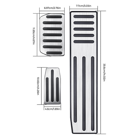 Ensemble de couverture pour pastiglie freno et pédale antiscivolo pour auto 3 en 1 pour Tesla Model S / X