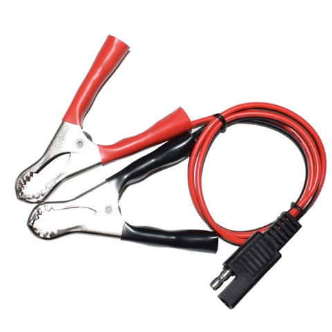 Cavo di alimentazione da SAE a clip a coccodrillo Cavo di ricarica per batteria per moto, longueur: 1 m, Longueur: 1 m