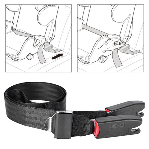 Cintura di fissaggio per seggiolino di sicurezza per bambini per auto Cintura di connessione morbida con interfaccia ISOFIX per bambini, Kids Safety Seat Fixing Belt