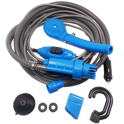 Rondella per irrigatore per doccia elettrica per auto esterna portatile 12V, Lavaggio auto (Blu), Lavaggio auto (Arancione), Lavaggio auto (Giallo)
