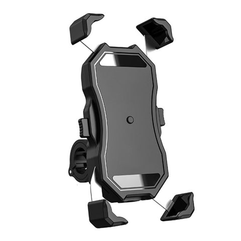 Supporto per telefono con staffa di fissaggio a contrazione semiautomatica per moto/bicicletta, Phone Holder
