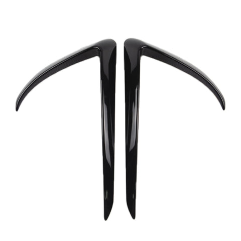 2 pezzi lampada per auto sopracciglio adesivo decorativo corniche fendinebbia pour Tesla modèle 3, pour Tesla modèle 3 (noir), pour Tesla modèle 3
