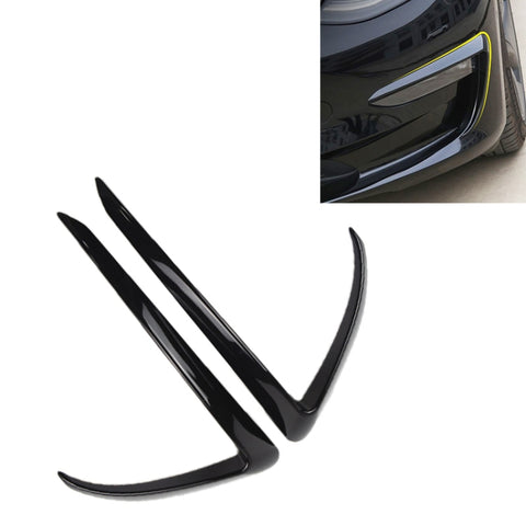 2 pezzi lampada per auto sopracciglio adesivo decorativo corniche fendinebbia pour Tesla modèle 3, pour Tesla modèle 3 (noir), pour Tesla modèle 3