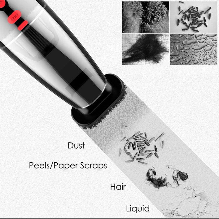 Potente aspirapolvere portatile cablato per auto da 120 W con luce a LED. Lunghezza cavo: 5 m, Wired with Light