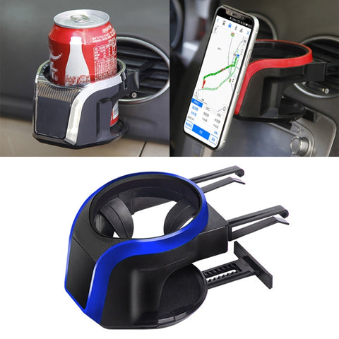 Support de téléphone avec support magnétique pour tazza per bevande con presa d'aria per auto 2 en 1, support de téléphone 2 en 1, support de téléphone 2 en 1 (rouge)