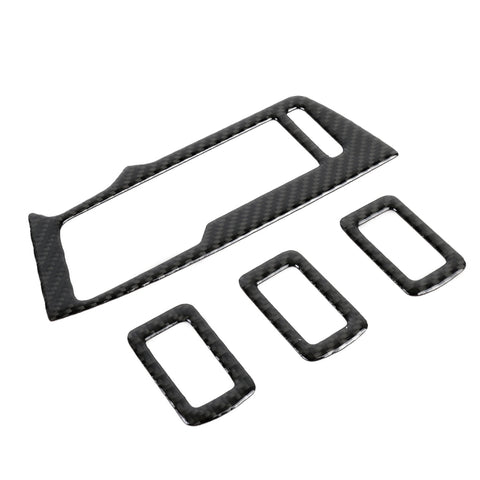 Adhésif décoratif pour panneaux solaires en verre pour les fines fibres de carbone pour voiture pour Volkswagen Tiguan L, lève-vitre