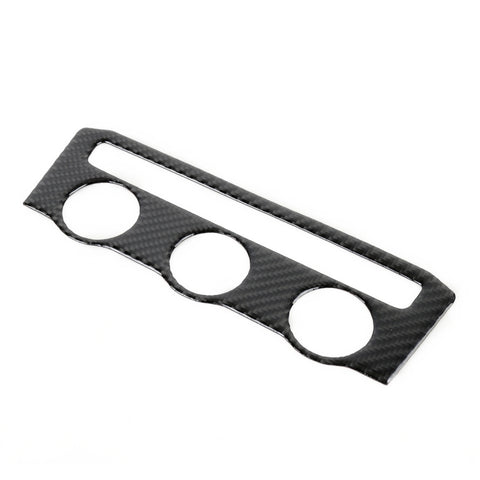 Adhésif décoratif pour panneau air conditionné en fibre de carbone pour voiture pour Volkswagen Tiguan L, configuration basse, panneau de climatisation, configuration basse