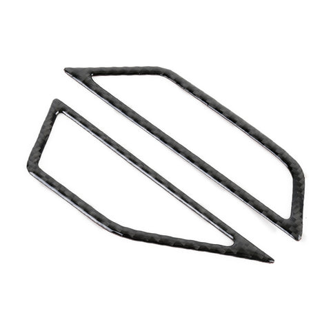 Adhésif décoratif pour corniche, support d'air pour croûte en fibre de carbone pour voiture pour Volkswagen Tiguan L, sortie d'air du tableau de bord