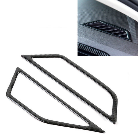 Adhésif décoratif pour corniche, support d'air pour croûte en fibre de carbone pour voiture pour Volkswagen Tiguan L, sortie d'air du tableau de bord