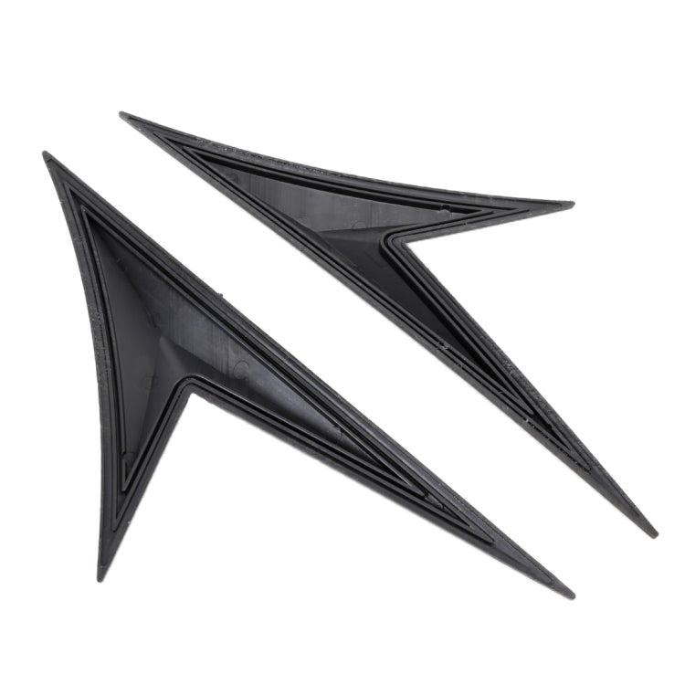 Modified Fender Side Wing Sticker Blade Side Shark Gill Car Body Decorative Sticker for Honda 10th Generation Civic, Carbon Fiber, Carbon Fiber