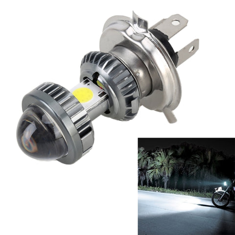 Faro LED per moto H4 DC9-18V / 4,7 W (H) 2,2 W (L) / 6000 K / 500 LM con perline lampada COB, H4