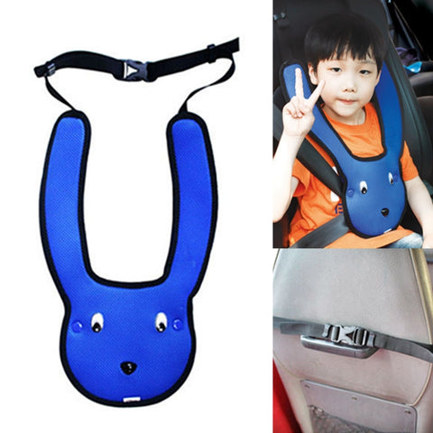 Régulateur de la ceinture de sécurité à double épaisseur pour le confort de la voiture des enfants, Bleu, Rouge