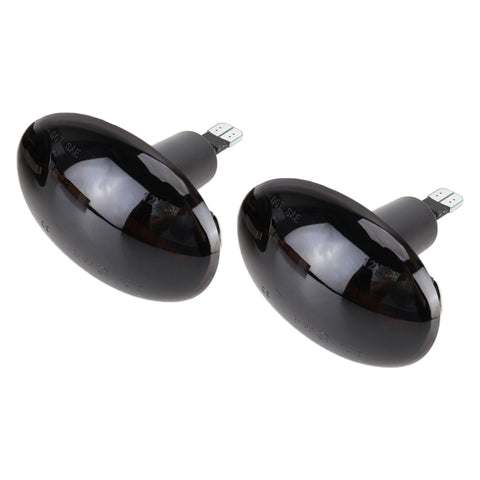 2 pezzi DC12V / 3W LED per auto lampeggiante dinamico luci laterali indicatore di direzione dell'acqua corrente per BMW Mini Cooper, luce ambrata, For BMW Mini Cooper (Black), For BMW Mini Cooper