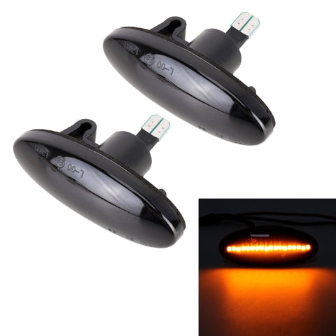 2 pezzi DC12V / 3W LED per auto lampeggiante dinamico luci laterali acqua corrente indicatore di direzione per Nissan, luce ambrata, For Nissan - Novalix Store