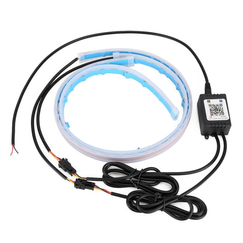 Controllo APP delle luci di marcia diurna colorate per auto DC12V 7.4W da 60 cm, 60cm