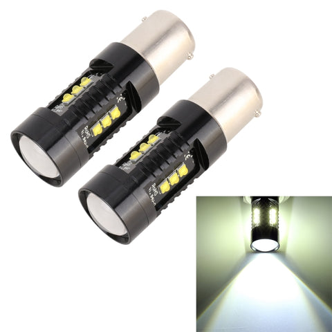 2 PCS 1156 / BA15S DC12V 4.3W 6000K 500LM Luci di retromarcia per auto con 12 LED SMD-2525, 1156 / BA15S - Novalix Store