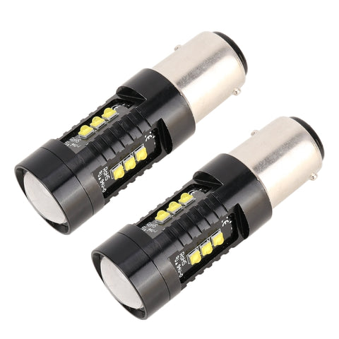 2 PCS 1157 / BAY15D DC12V 4.3W 6000K 500LM Luci freno per auto con 12 LED SMD-2525, 1157 / BAY15D - Novalix Store