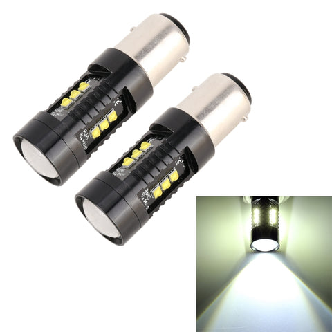 2 PCS 1157 / BAY15D DC12V 4.3W 6000K 500LM Luci freno per auto con 12 LED SMD-2525, 1157 / BAY15D - Novalix Store