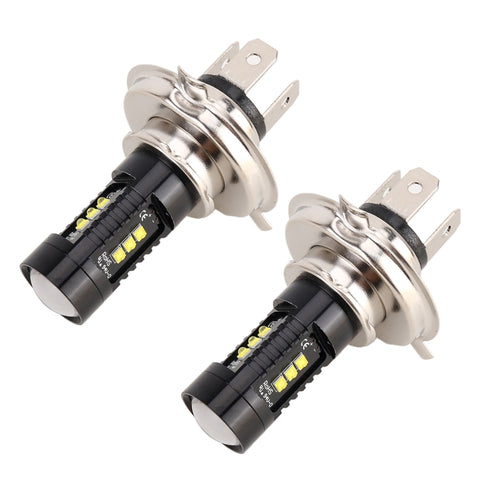 2 fendinebbia per auto H4 DC12V 4.3W 6000K 500LM con 12 LED SMD-2525, H4
