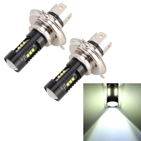 2 fendinebbia per auto H4 DC12V 4.3W 6000K 500LM con 12 LED SMD-2525, H4