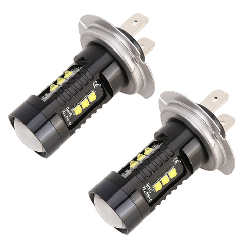 2 fendinebbia per auto H7 DC12V 4.3W 6000K 500LM con 12 LED SMD-2525, H7