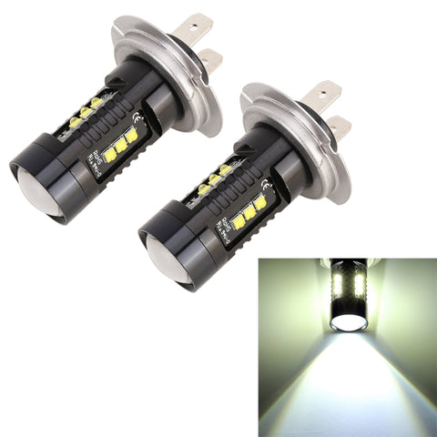 Fendinebbia Auto H7 DC12V 4.3W 6000K 500LM con 12 LED SMD-2525