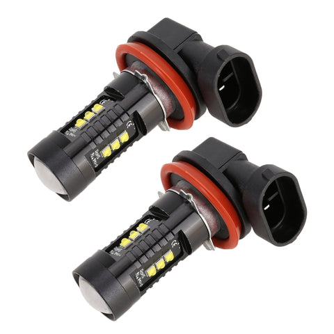 2 PCS H11 / H8 DC12V 4.3W 6000K 500LM Fendinebbia per auto con 12 LED SMD-2525, H11 / H8