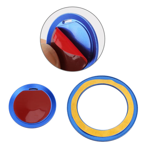 Auto Motore di Avviamento Chiave Anello Pulsante Trim Metallo Adesivo Decorazione pour Cadillac CT5 CT4 XT4 XT6 / Chevrolet Silverado, pour Cadillac CT5