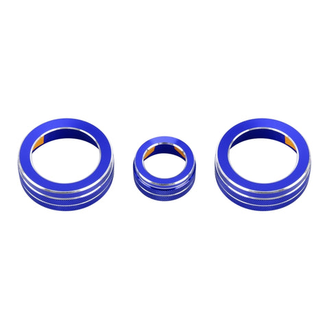 Custodia con pomello per condizionatore d'aria in metallo per auto da 3 pezzi per Honda CR-V 2017, For Honda CR-V 2017 (Blue), For Honda CR-V 2017 (Red)
