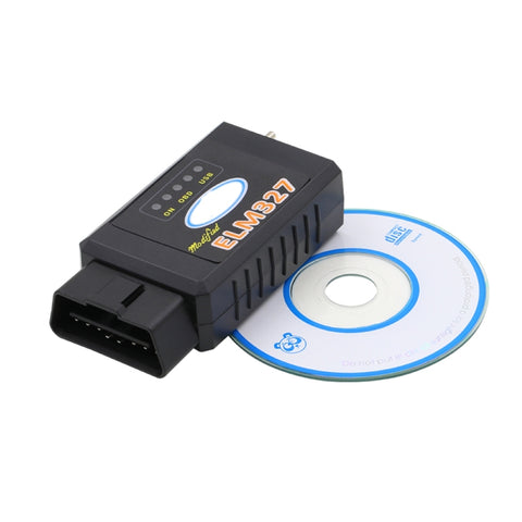 Strumento scanner diagnostico automatico USB OBDII con interfaccia Bluetooth V1.5 ELM327 con interruttore, Auto Diagnostic Scanner
