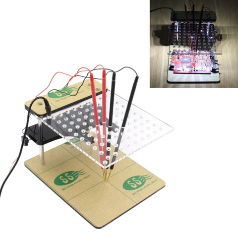 Supporto per telaio BDM LED per auto Banco prova spazzole ECU BDM con 4 penne sonda, BDM ECU Brush Test Stand