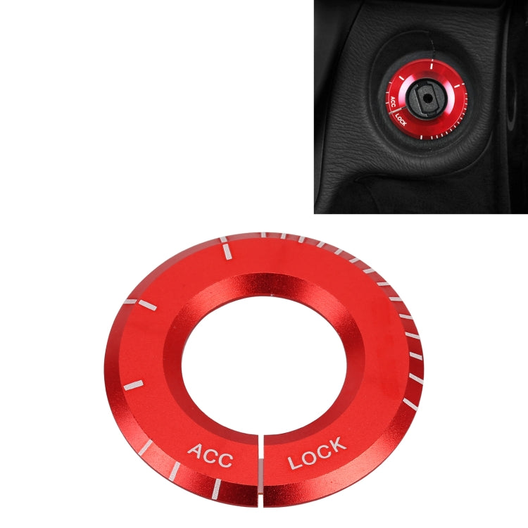 For Mercedes-Benz Metal Ignition Key Ring, Diameter: 4.8cm, For Mercedes-Benz (Blue), For Mercedes-Benz (Red), For Mercedes-Benz (Silver)
