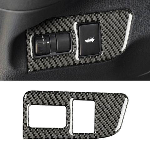 Autocollant décoratif pour interrupteur de porte en fibre de carbone pour Subaru BRZ / Toyota 86 2013-2017, guide vers l'avant, interrupteur de coffre, conduite à gauche