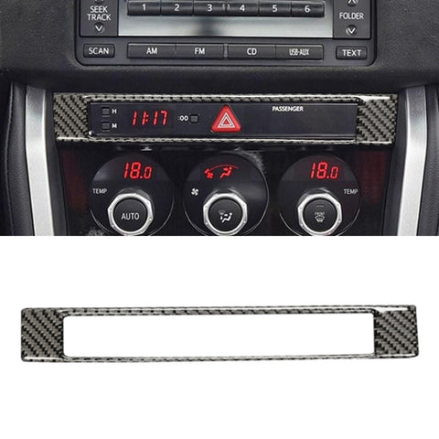 Adhésif décoratif pour horloge de commande centrale en fibre de carbone pour Subaru BRZ / Toyota 86 2013-2017, guide de sortie et télécommande universelle, horloge de commande centrale