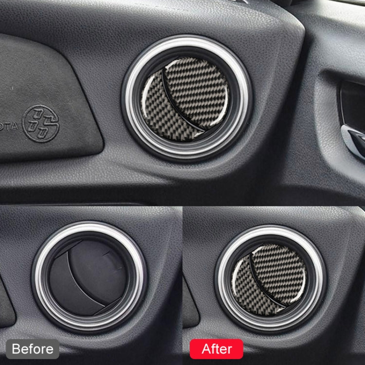 Car Carbon Fiber Central Control Air Outlet Decorative Sticker for Subaru BRZ / Toyota 86 2013-2020, Left and Right Drive Universal                     ...
