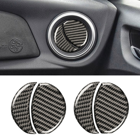 Adhésif décoratif pour support d'air de commande centrale en fibre de carbone pour voiture pour Subaru BRZ / Toyota 86 2013-2020, guide de sortie et de sortie d'air de commande centrale universel