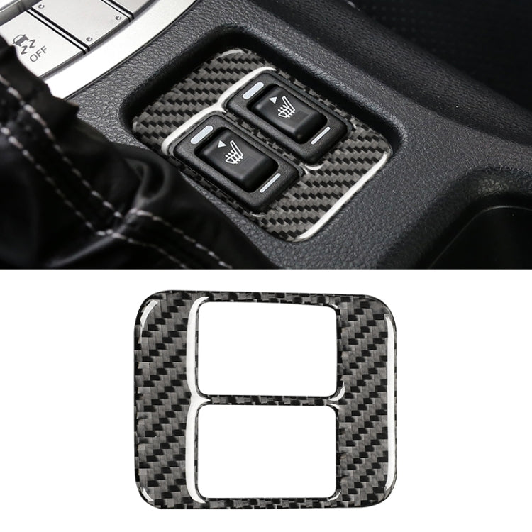 Car Carbon Fiber Seat Heating Panel Decorative Sticker for Subaru BRZ / Toyota 86 2013-2019, Left and Right Drive Universal with Hole                   ...
