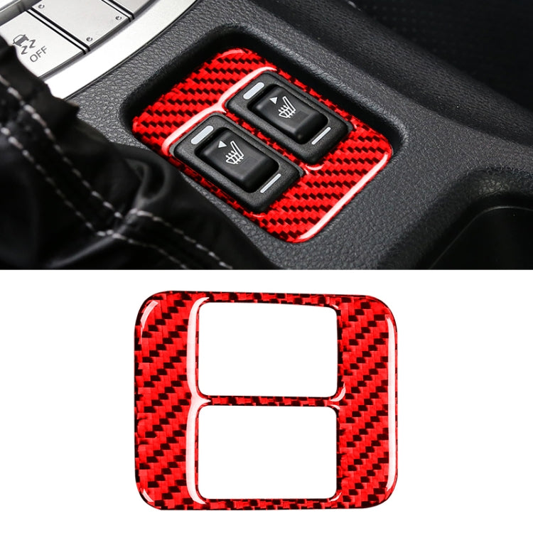 Car Carbon Fiber Seat Heating Panel Decorative Sticker for Subaru BRZ / Toyota 86 2013-2019, Left and Right Drive Universal with Hole                   ...