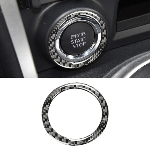 Adhésif décoratif pour avancer avec une seule impulsion en fibre de carbone pour Subaru BRZ / Toyota 86 2013-2017, guide vers la sortie et la direction universelle, démarrage à un bouton