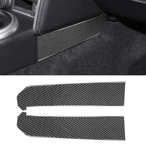 Adhésif décoratif pour position de changement latéral avec commande centrale en fibre de carbone pour voiture pour Subaru BRZ / Toyota 86 2013-2020, guide de sortie et de direction universel, position de vitesse latérale