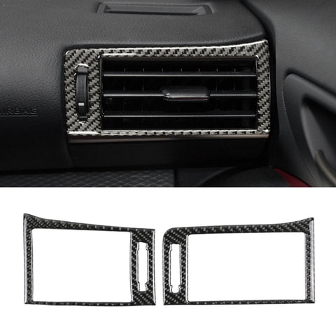 Adhésif décoratif pour l'air intérieur et extérieur en fibre de carbone pour voiture pour Lexus IS250 2013-, guide de l'air intérieur, sortie d'air gauche et droite