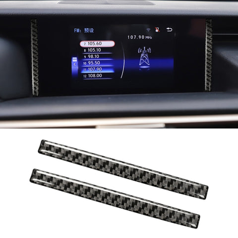 Adhésif décoratif pour la navigation en fibre de carbone pour voiture pour Lexus IS250 2013-, guide à sinistre, Navigation