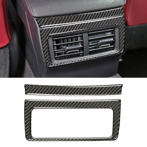 Adesivo decorativo per presa d'aria posteriore in fibra di carbonio per auto per Lexus IS250 2013-, guida a sinistra, Rear Air Outlet
