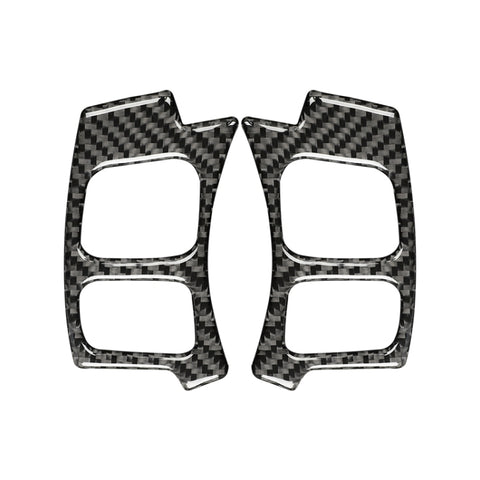 Autocollant décoratif pour volant pulsé en fibre de carbone pour voiture pour Lexus IS250 NX200 200t 300h 13-, guide à gauche, bouton de volant style A, conduite à gauche