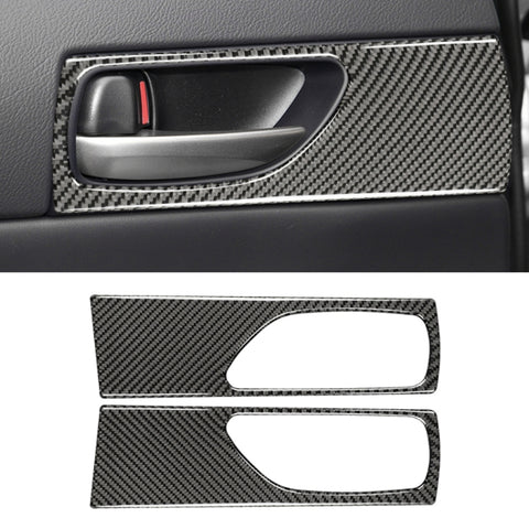 Adhésif décoratif pour la main de la porte postérieure en fibre de carbone pour voiture pour Lexus IS250 2013-, guide à sinistre, poignée de porte arrière
