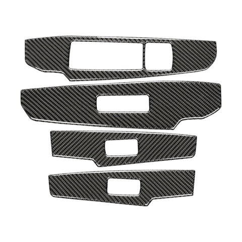 Adhésif décoratif pour les impulsions du panneau de sol de la vitre de la fine en fibre de carbone pour voiture pour Lexus IS250 2013-, guide vers le sinistre A Style, fenêtre de levage de vitres A Style