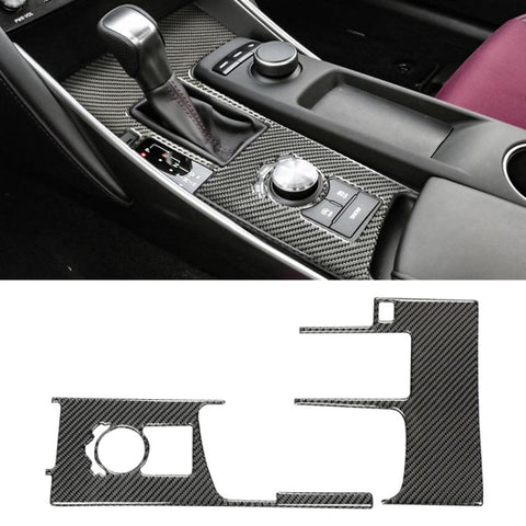 Adesivo decorativo per pannello di posizione del cambio in fibra di carbonio per auto per Lexus IS250 2013-, guida a sinistra B stile, Gear Position B Style