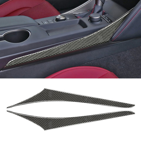 Striscia decorativa laterale per posizione cambio in fibra di carbonio per auto per Lexus IS250 2013-, guida a sinistra, Gear Position Side