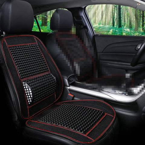 Coprisedili per auto, cuscino del sedile traspirante, imitazione fresca estiva, perline di legno